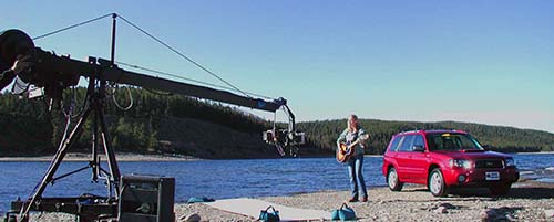 Mister Photon Media in Dillon &amp; Breckenridge Colorado for a TV commerical video production. Gaffer, grips, electrician, and a jib operator, supporting the director of photography.