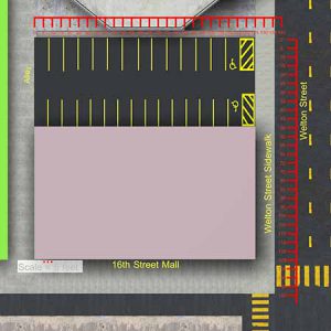 Trial Exhibit: 3D rendering to scale for a crime scene depiction used in a Colorado criminal case. 