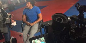 Interview preparation prior to the interview and B ROLL in Denver CO with Denver Broncos Phillip Lindsay