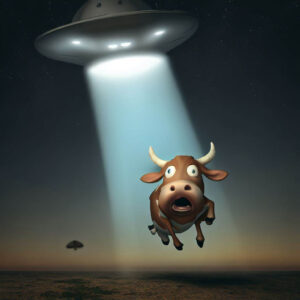Cow Abduction by artist Nick/Nicholas Teti III. Mister Photon Media - Storyboard Artist & Concept Artist