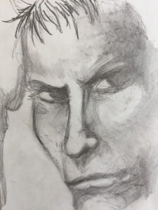 'Sting" portrait, artist Nick Teti III. MisterPhoton.com